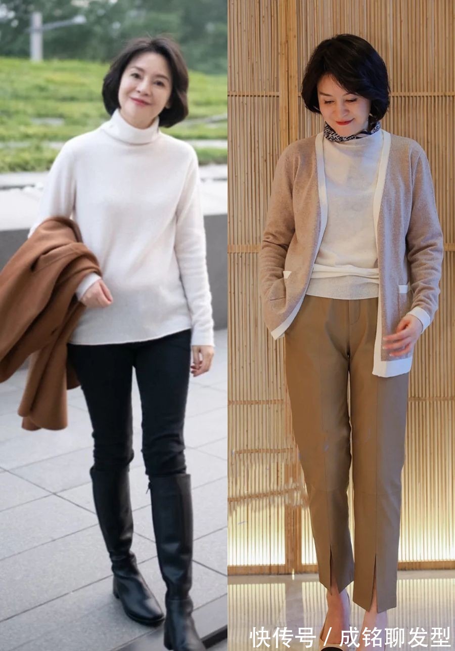高跟鞋|衣服穿不对再贵也报废,学这几位大龄姐姐的穿搭,时髦减龄又养眼