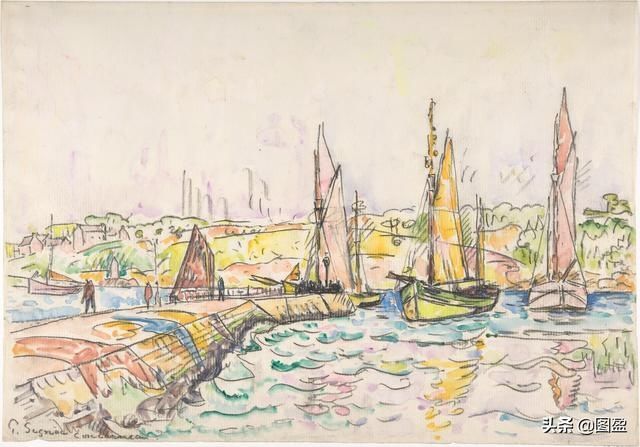 印象派|西尼亚克法国新印象派画家,曾与修拉合作,帮助了印象派的发展