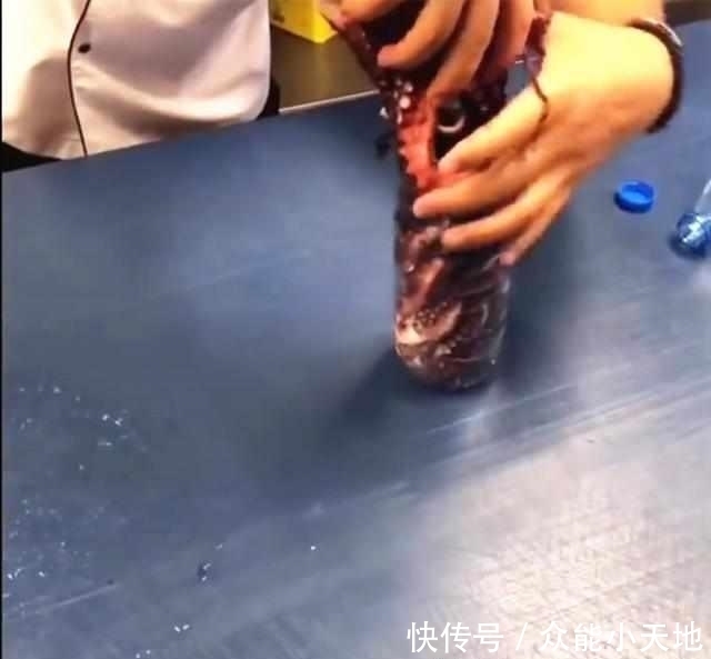  意外|三斤八爪鱼塞进矿泉水瓶，扔水中煮一个小时，拿出来切片，超意外