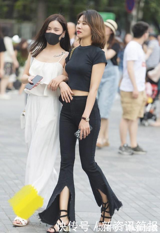 紧身裤|“以破为美”的穿搭,裤脚越“碎”,越显得你的鞋和人漂亮