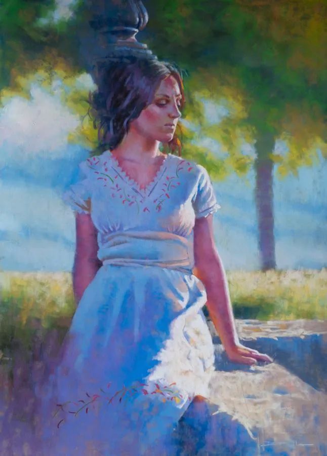 艺术学院$法国女画家:魅力独特的色粉味道