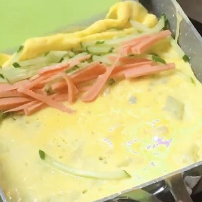 蛋液|黄瓜火腿玉子烧