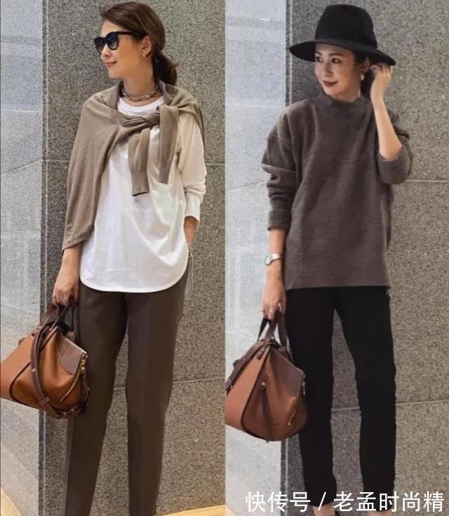 穿搭|小个子秋天的“上衣”穿什么?首选卫衣和针织衫
