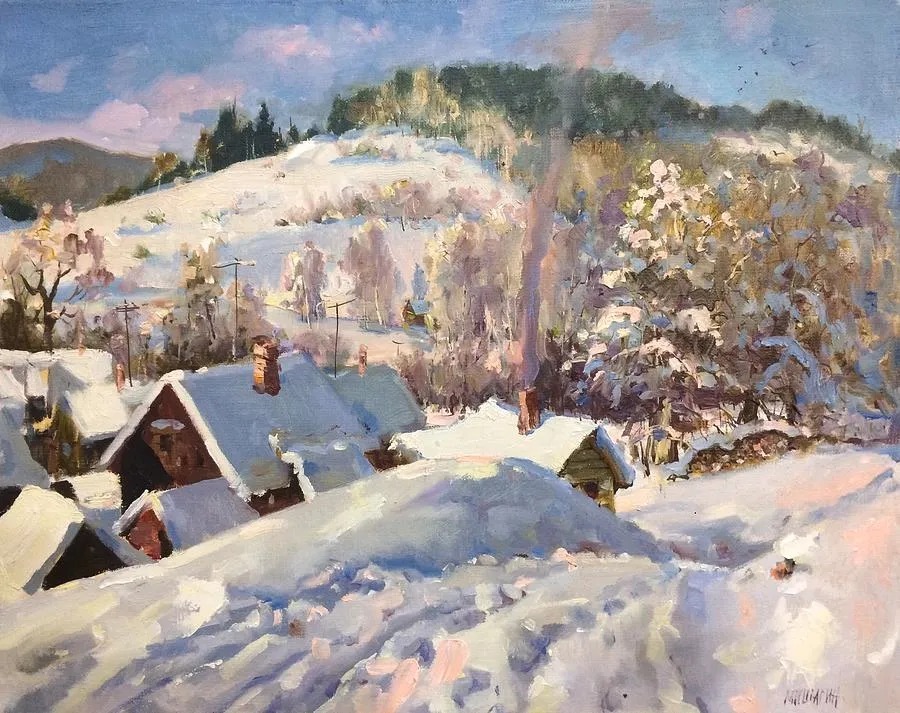 米沙金!俄罗斯画家米沙金的风景油画,美的不要不要的!