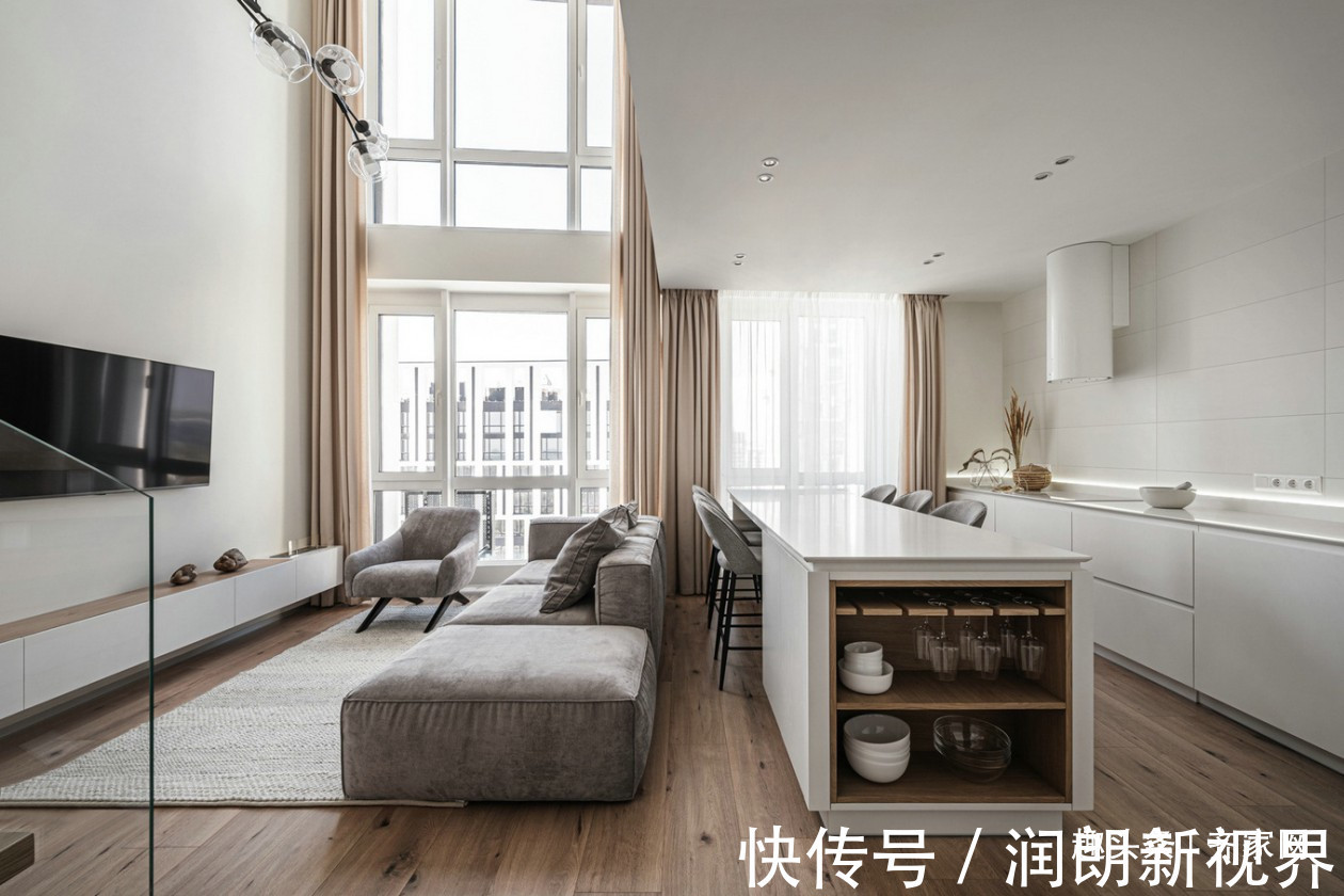 暴力感|极简LOFT公寓,以一种简单的姿态展露头角,还原人性纯粹的居住