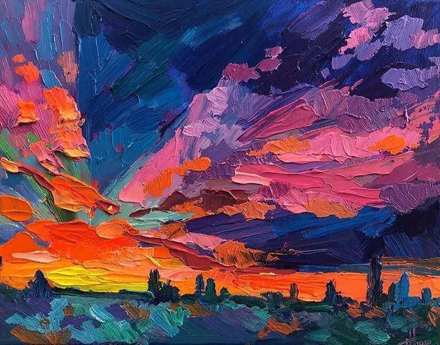 艺术@美女画家AnastasiaTrusova独特的艺术大胆厚重颜料给你不同的感受