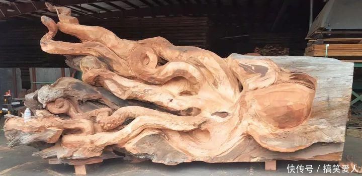数控车床|4年时间，老外和中国木匠分别玩了一块大木头，创意作品惊艳了