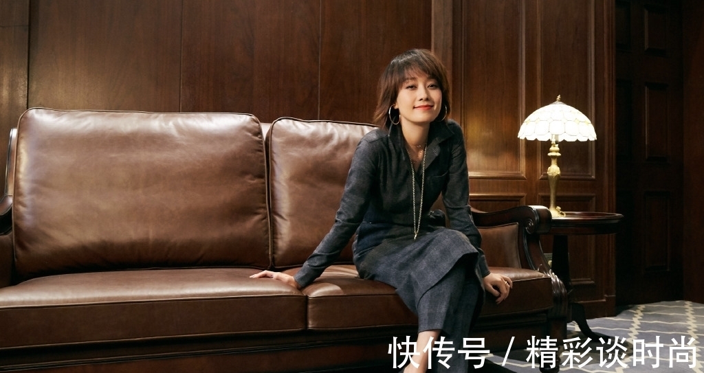 发型|马伊琍只是把头发留长一点换个刘海,气质都更高级,43岁嫩回23岁