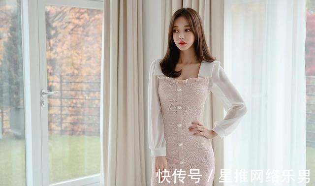 穿搭|潮流穿搭:幻粉玲珑少女波斯粉菊包臀裙,孙允珠的穿搭真可爱