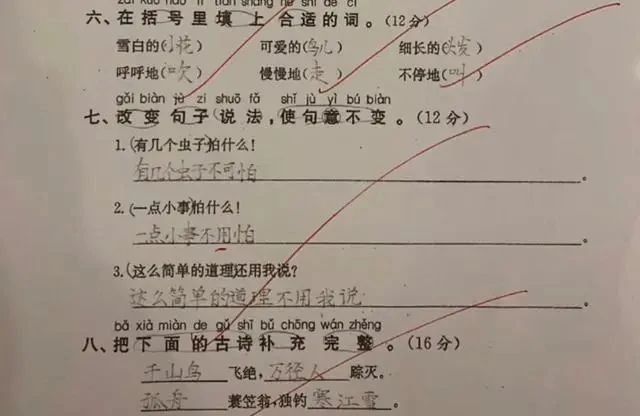 家长晒二年级学霸99.5试卷，字迹堪比“教科书”，老师都羡慕