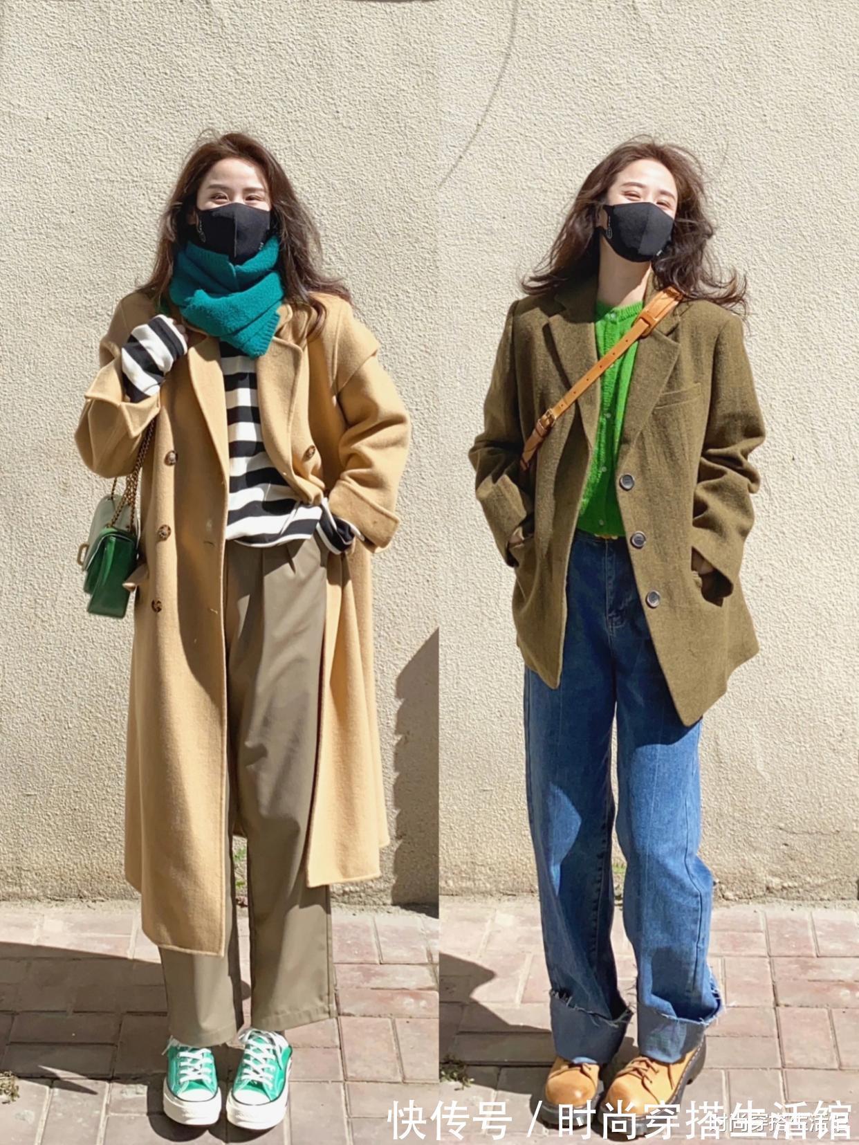 中性风|穿大衣尽量别配高跟鞋,土!今年流行这样穿,优雅显瘦又高级