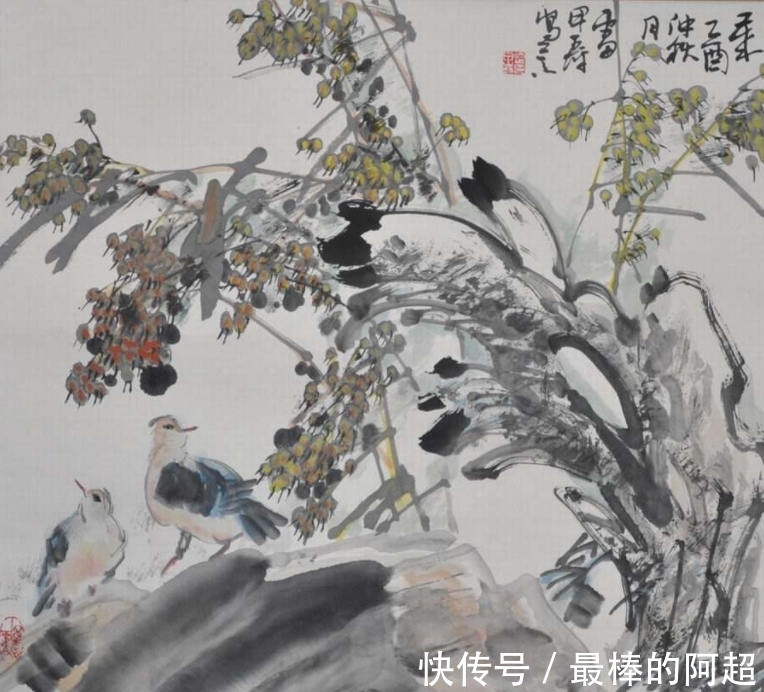 写意花鸟画@雷甲寿：师承绘画大师石齐，被誉为野稻谷画第一人