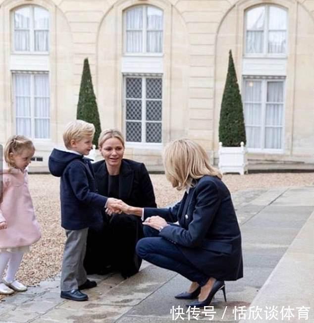 皮松 67岁布丽吉特穿高跟鞋还“亚洲蹲”?脖子皮松,脸被马克龙亲变形