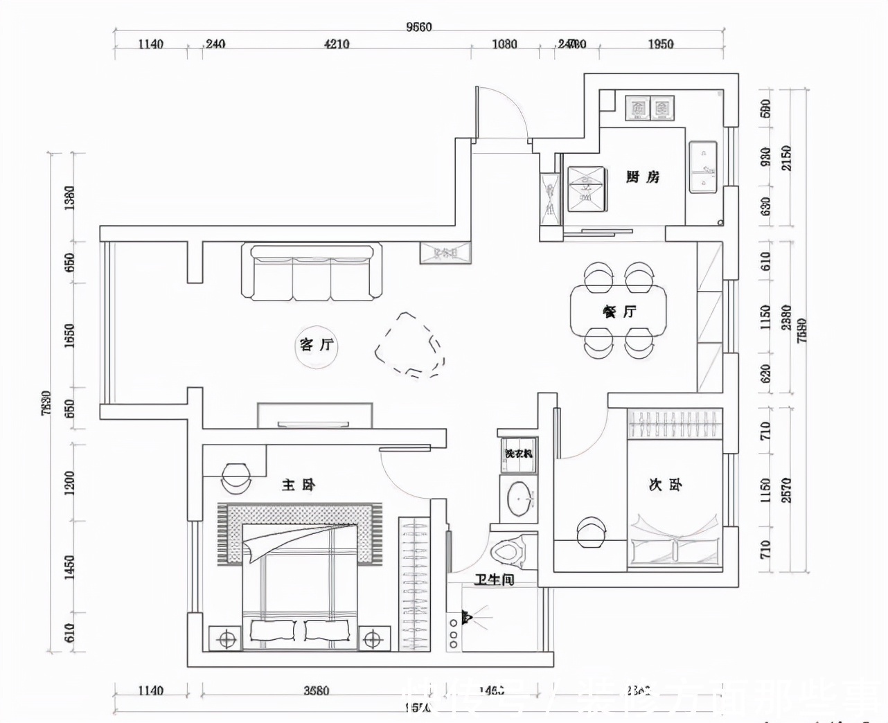 卫生间|95平新中式二居室，对称、留白、方圆的美展现得淋漓尽致