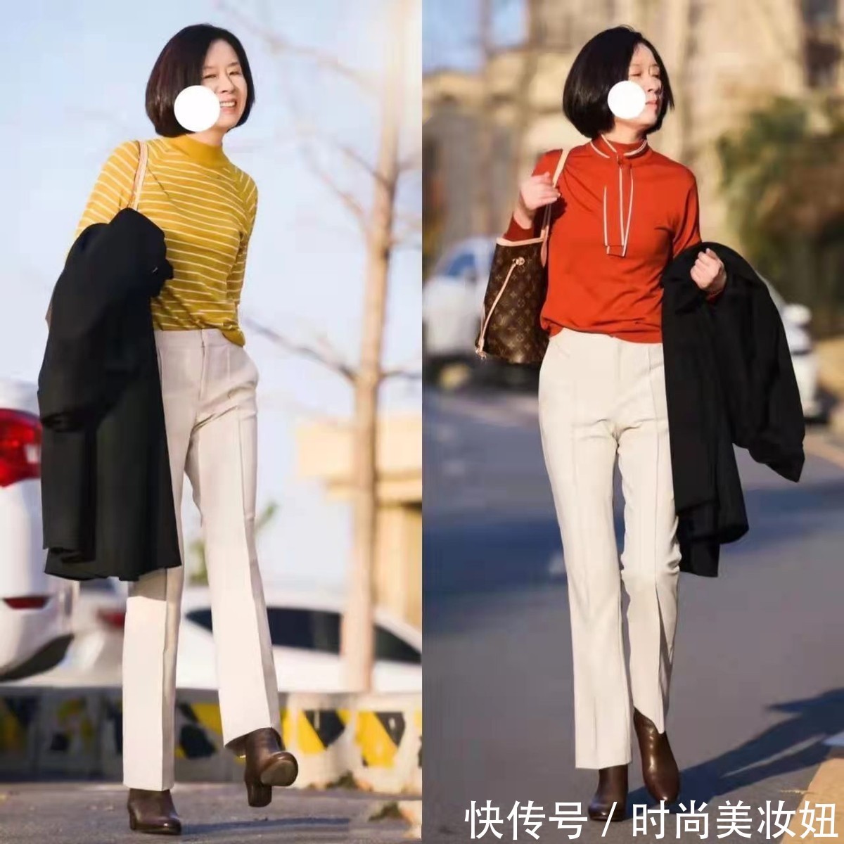 大长腿 冬季尽量少穿打底裤,“烟管裤”百搭又显腿长,照着穿洋气又减龄