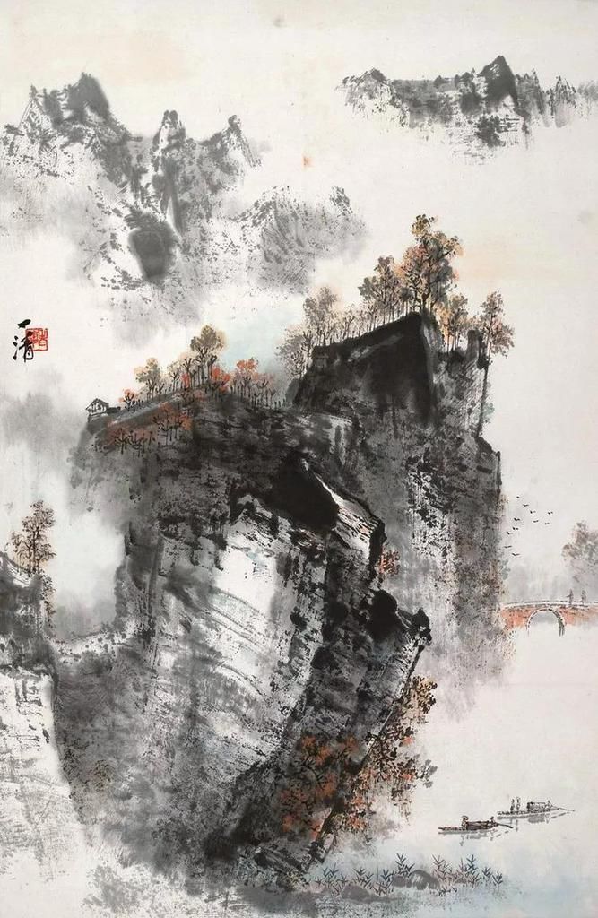  清清|这清清淡淡的山水，太养眼了，让你看一眼就爱上！