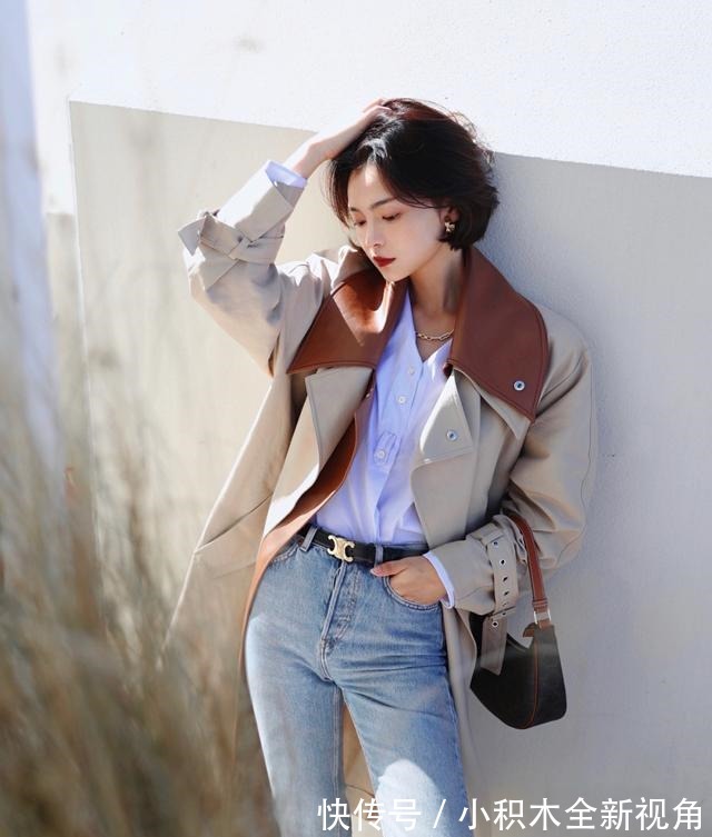 撞衫 风衣+阔腿裤=永不过时的气质精,时髦又高级!