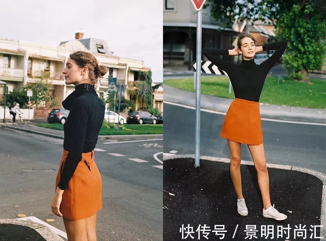 柑橘橙 这个能让冬季变得灵动有趣的颜色,只要穿对了,绝对是最吸睛穿搭
