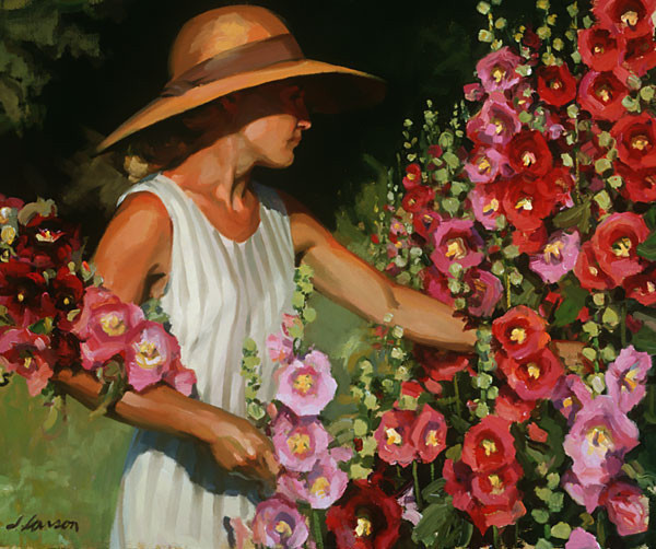 美国@美国画家Jeffrey T. Larson:田园诗般的生活人物油画