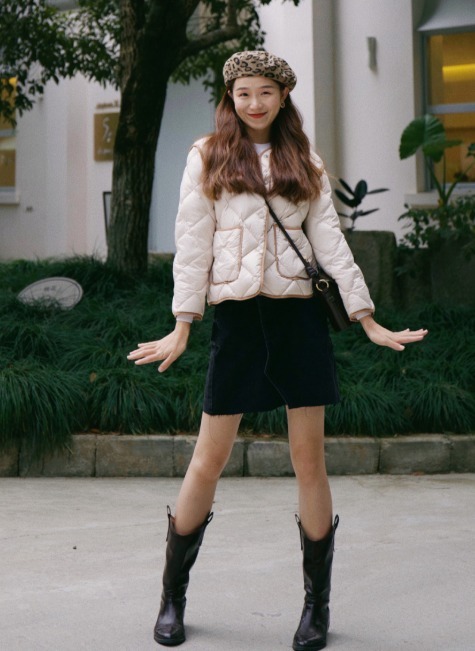 修饰 穿羽绒服不露腿?那你就大错特错了,学习这些露腿穿搭一样很美!