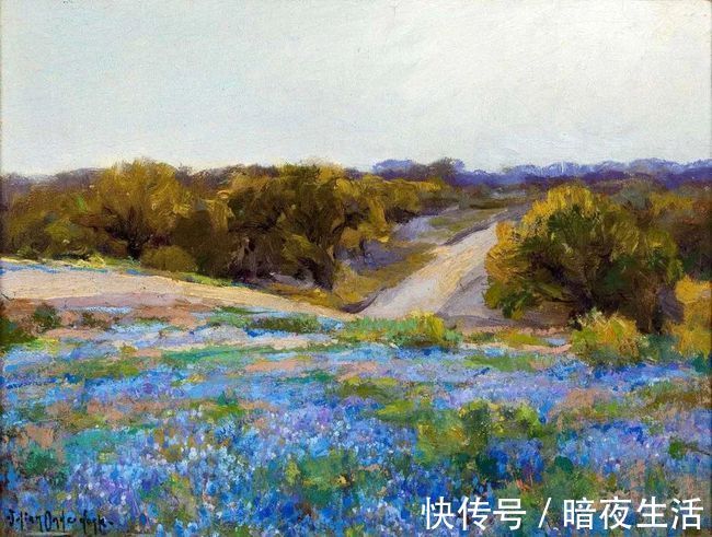 绘画@蓝调印象派风景油画，每一幅都令人寻味！