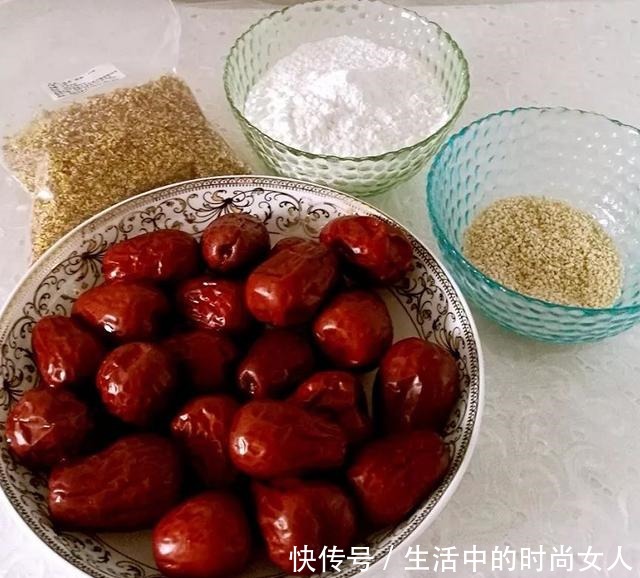 秋季小甜点,大叔教你糯米枣,软糯香甜,简单易做,家人爱吃