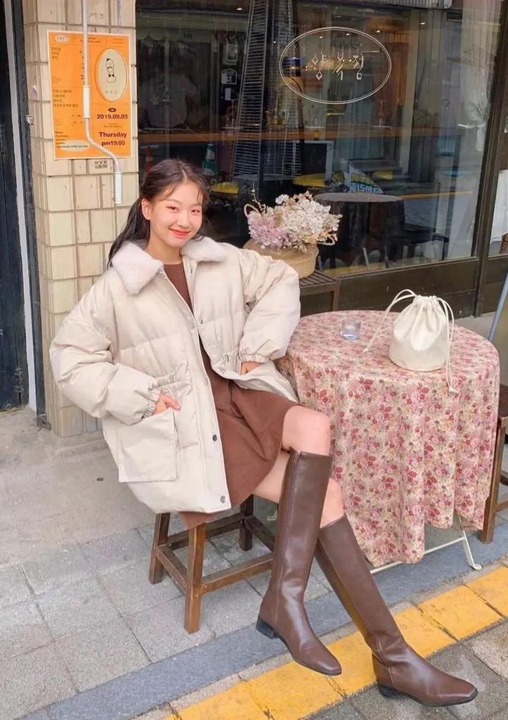 羽绒服+裙子=2021年最王炸组合，早穿早美！