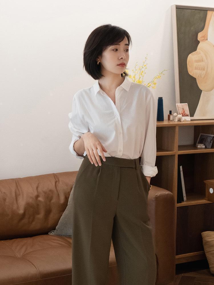 优雅感|3、40岁女性怎么穿出优雅感,衬衫、西装裤秋季必备单品,超好看