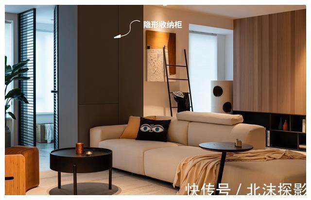 折叠门|看了他的家，才明白设计有多重要，大横厅+L型餐厨区，太棒了！