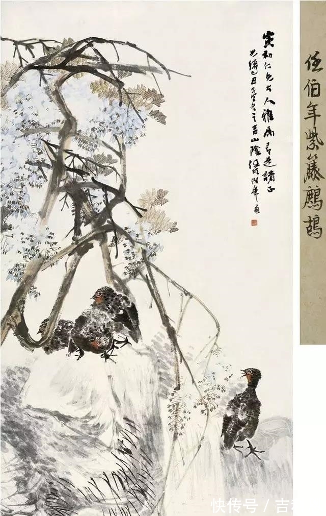 徐悲鸿|任伯年花鸟画三变,从工致典雅到秀悟巧变再到简逸流畅,雅俗共赏