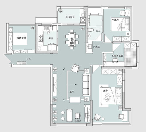 新中式|80后夫妻将新房装中式,仅阳台就被多人借鉴,高级灰的氛围太美了