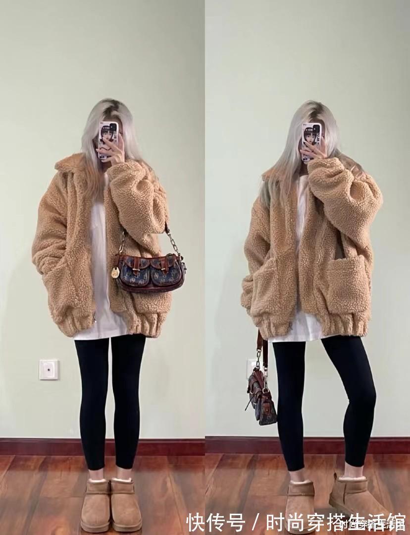塑形|冬天裤子不用买太多,今年流行的是“鲨鱼裤”,搭大衣棉服都好看