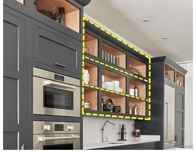 吊柜|解锁厨房墙面收纳大法：吊柜从上到下分三段，轻松提升储物能力