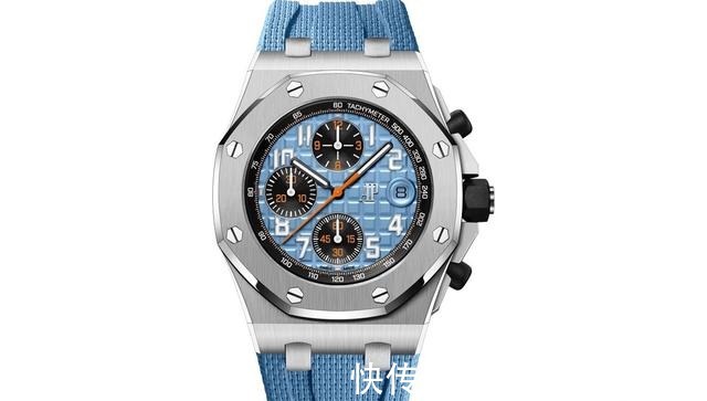 表盘 爱彼推出两款全新皇家橡树离岸型系列42毫米超大格纹自动上链计时码表!