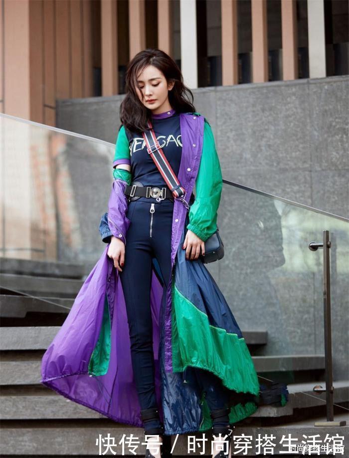 叠穿方式失宠了,今年春天流行“穿长不穿短”,明星都这样穿