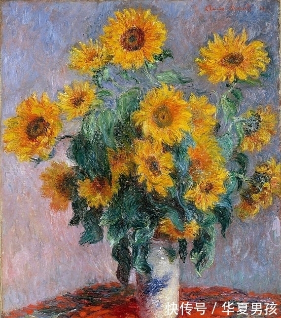 印象派&卡勒博特的菊花,现在看似很普通,却是印象派出人意料的静物画