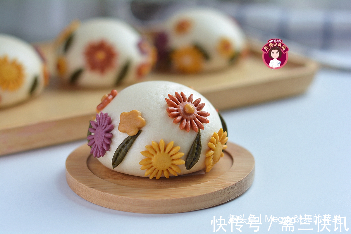 面粉|开春了,蒸几个“春色满园”的馒头,暄软好吃比老方法省60分钟