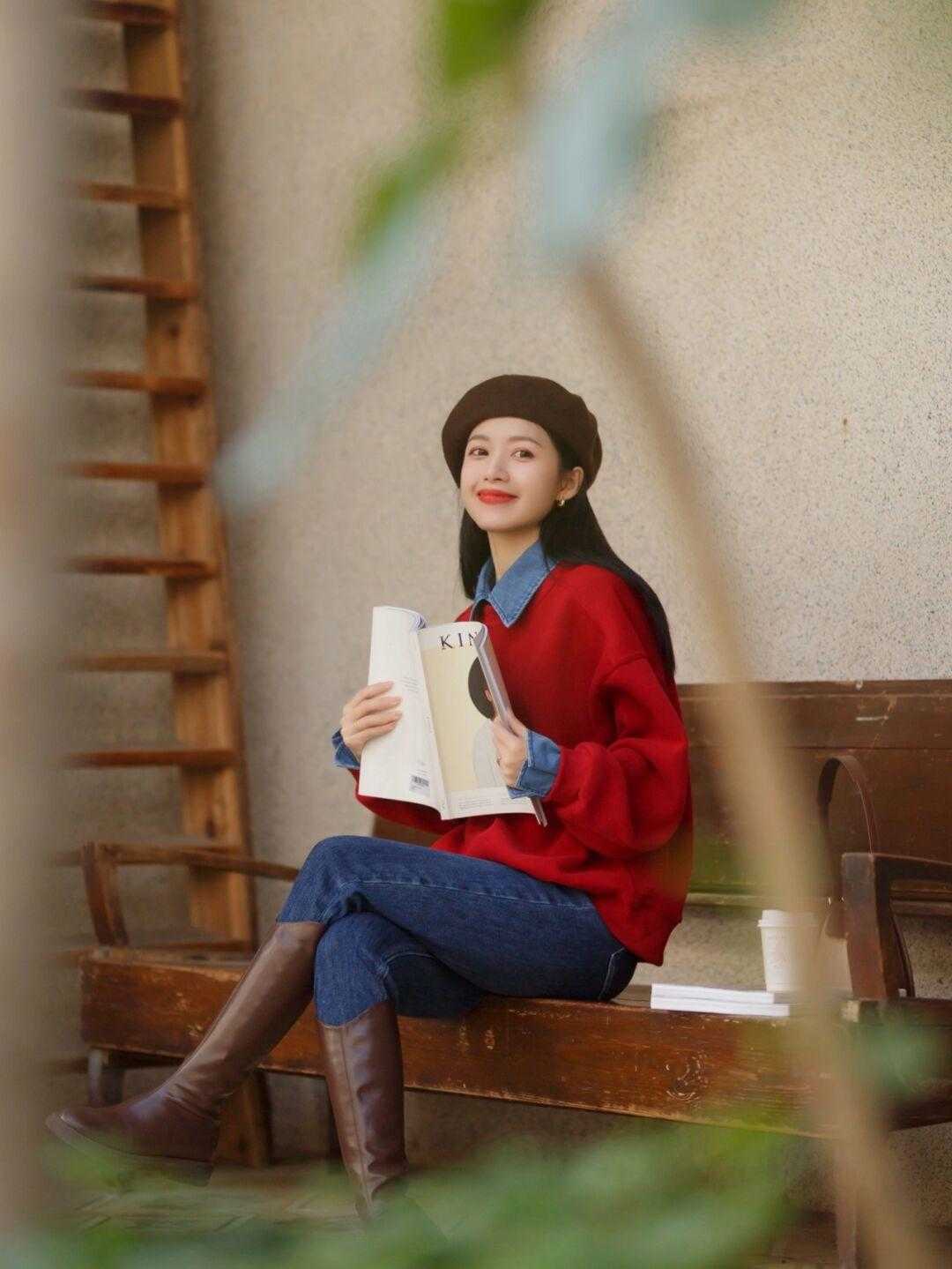 连帽 自带氛围感滤镜的穿搭来喽!还没找到标准模板的小仙女,别错过