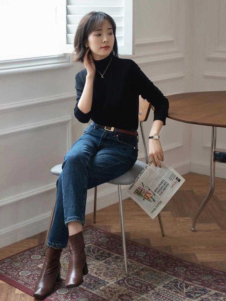 直筒裤|35+女性穿衣不要慌,学会这3套搭配,再也不怕没有苗条身形了