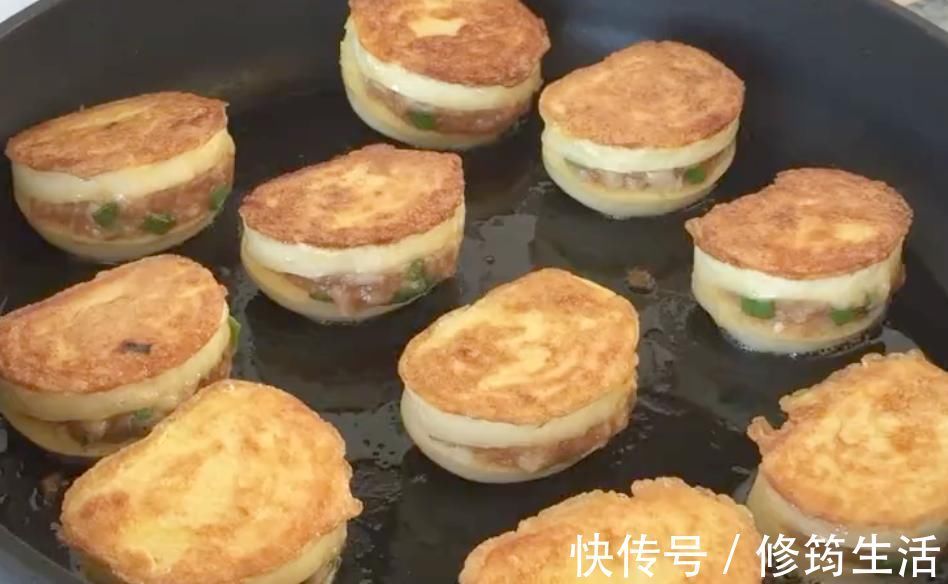 盖儿|馒头新吃法，比肉夹馍还好吃，外酥里嫩，鲜香美味，早起做一锅