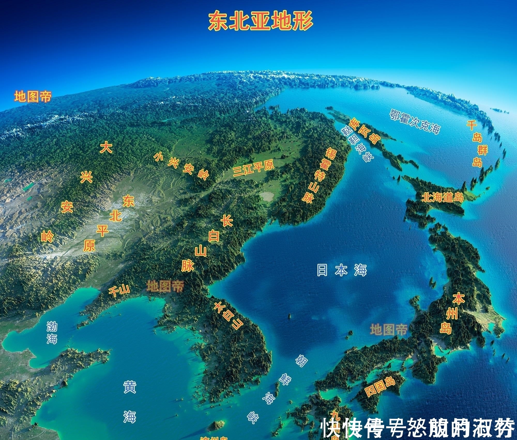 日本和韩国陆地面积