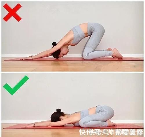 体式要点|23个常见易错瑜伽体式正误对比图,初学者尤其要注意啦