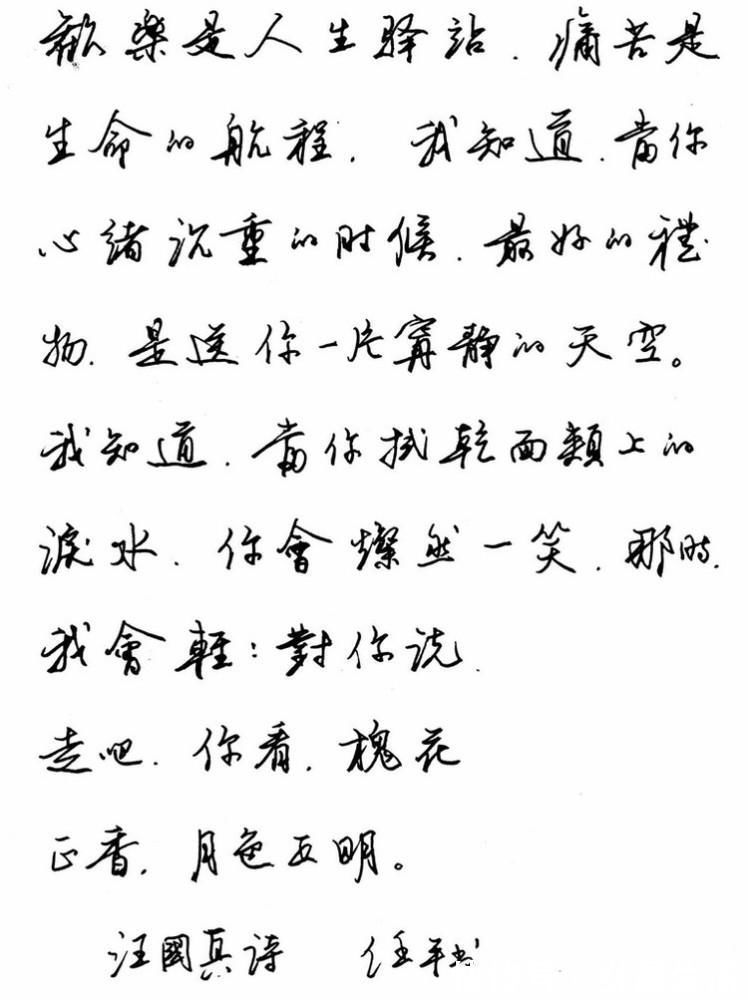 字帖$1982年首届青年钢笔字书法最高奖得主任平，作品可作字帖学习