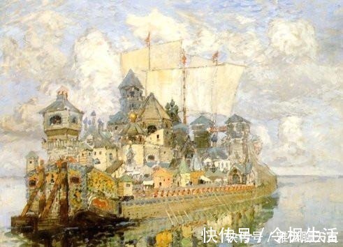 油画$俄罗斯印象派画家，康斯坦丁诺维奇加勒巴多夫，油画作品欣赏