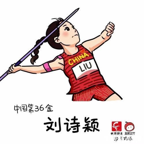 zh济南姑娘手绘38张奥运冠军漫画!