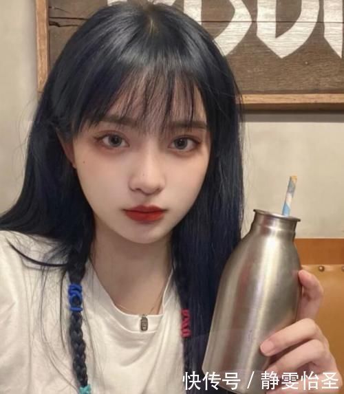 蓝黑色|马上要过年了,你确定不需要显白又出众的发色提升气质吗?