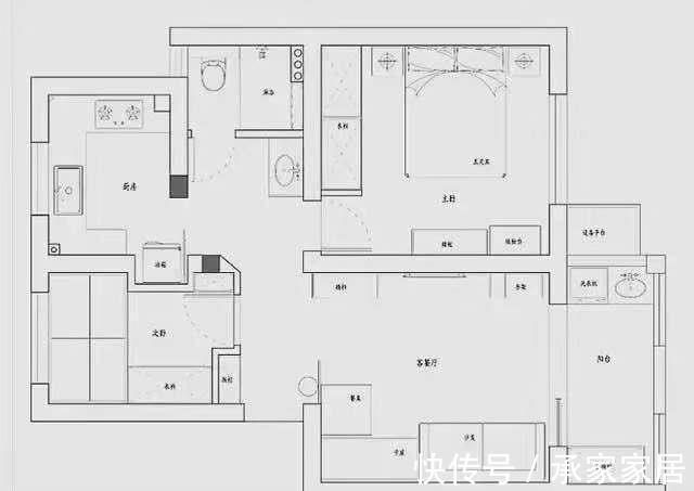 阳台|晒我55平米小户型，全屋不吊顶，只刷大白墙，照样美得移不开眼