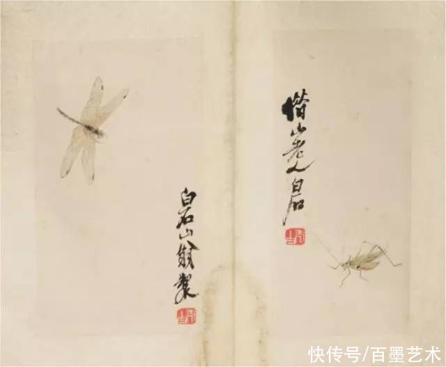 蝴蝶|齐白石草虫图200张,他把草虫画活了