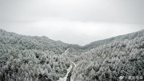 美如画|巫溪文峰雪景云海美如画