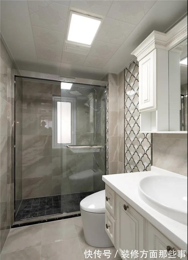 轻奢|110 ㎡美式轻奢风格装修,色彩与空间布局相协调